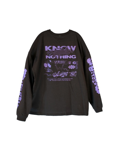 AFTERU(アフターユー)の「KNOW NOTHING L/S TEE(Tシャツ/カットソー・メンズ・ブラック/ホワイト・XL/L/M/S)」の10枚目の写真