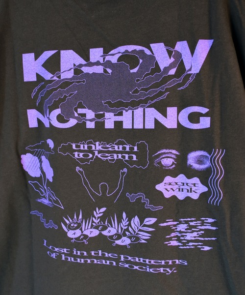 AFTERU(アフターユー)の「KNOW NOTHING L/S TEE(Tシャツ/カットソー・メンズ・ブラック/ホワイト・XL/L/M/S)」の11枚目の写真