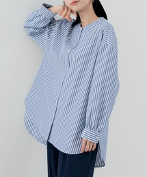 【ANNA LUNA】 バックシャーリング でサマ見え シャツブラウス