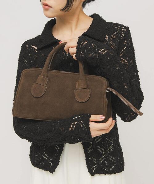 KBF（ケイビーエフ）の「ワイドデザインボストンBAG（ボストンバッグ・レディース・ブラック/ダークブラウン・ONE）」の6枚目の写真