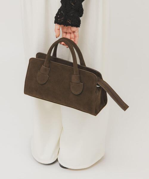 KBF（ケイビーエフ）の「ワイドデザインボストンBAG（ボストンバッグ・レディース・ブラック/ダークブラウン・ONE）」の9枚目の写真