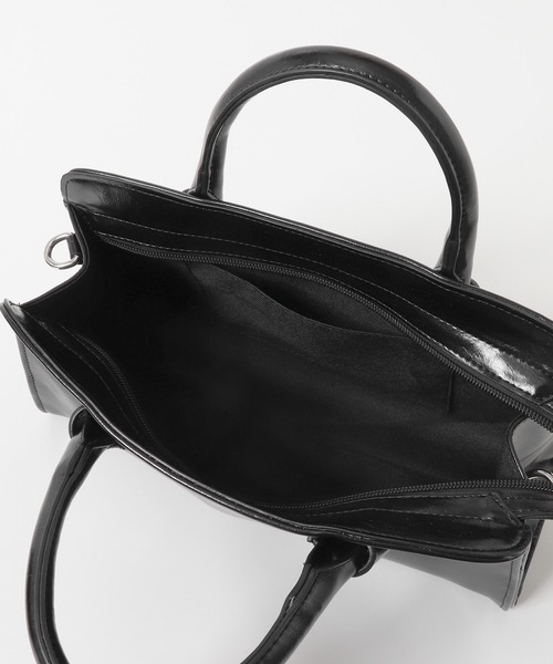 KBF（ケイビーエフ）の「ワイドデザインボストンBAG（ボストンバッグ・レディース・ブラック/ダークブラウン・ONE）」の17枚目の写真