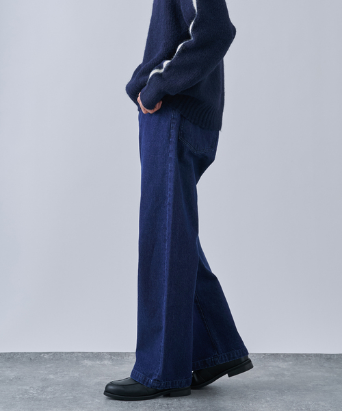 B.C STOCK（ベーセーストック）の「[B.A.C.D] NEWベーシック 13oz ワイドストレートデニムパンツ（その他パンツ・メンズ・ブラック系その他/ネイビー/クリアブルー・SMALL/MEDIUM/LARGE）」の10枚目の写真