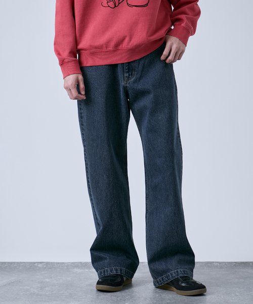 B.C STOCK（ベーセーストック）の「[B.A.C.D] NEWベーシック 13oz ワイドストレートデニムパンツ（その他パンツ・メンズ・ブラック系その他/ネイビー/クリアブルー・SMALL/MEDIUM/LARGE）」の13枚目の写真