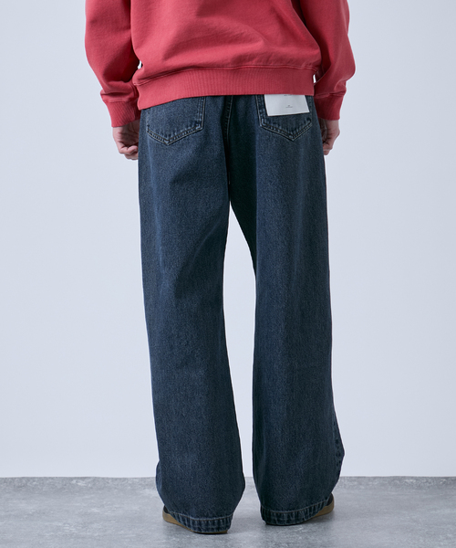 B.C STOCK（ベーセーストック）の「[B.A.C.D] NEWベーシック 13oz ワイドストレートデニムパンツ（その他パンツ・メンズ・ブラック系その他/ネイビー/クリアブルー・SMALL/MEDIUM/LARGE）」の15枚目の写真