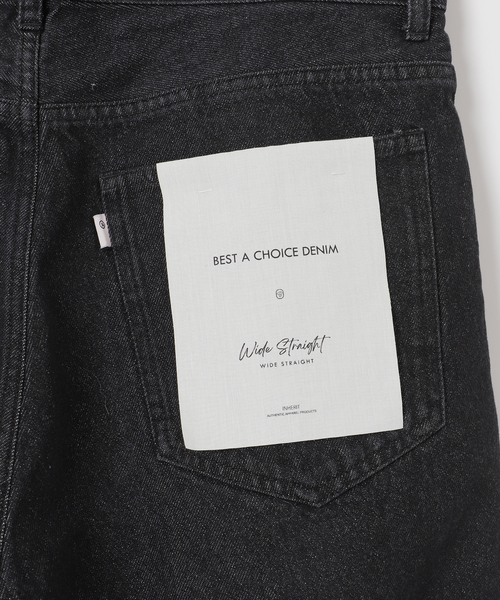 B.C STOCK（ベーセーストック）の「[B.A.C.D] NEWベーシック 13oz ワイドストレートデニムパンツ（その他パンツ・メンズ・ブラック系その他/ネイビー/クリアブルー・SMALL/MEDIUM/LARGE）」の20枚目の写真