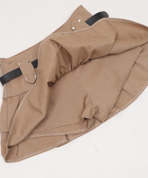 dispark(ディスパーク)の「DISPARK/【26年春夏新作】スターベルト付きティアードスカパン(スカート・レディース・ベージュ/ブラック・SMALL/MEDIUM)」の7枚目の写真