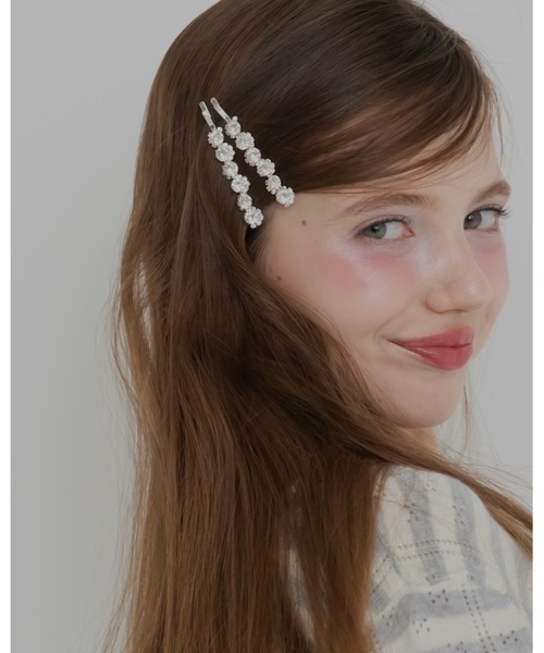 JUMELLE（ジュメロ）の「【結婚式/オケージョン】ビジューピン（ヘアピン・レディース・シルバー・FREE）」の10枚目の写真