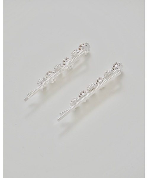 JUMELLE（ジュメロ）の「【結婚式/オケージョン】ビジューピン（ヘアピン・レディース・シルバー・FREE）」の3枚目の写真