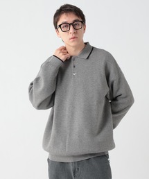 GEORGE'S（ジョージズ）の「配色ニットポロ（ポロシャツ）」