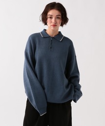 GEORGE'S（ジョージズ）の「配色ニットポロ（ポロシャツ）」