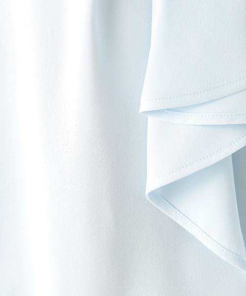 GALLORIA（ギャローリア）の「【お手入れ楽々・洗濯機で洗える】ラッフルブラウス（シャツ/ブラウス・レディース・ホワイト/ホワイト系その他/ライトブルー/ライトベージュ・L/LL/M/S）」の17枚目の写真