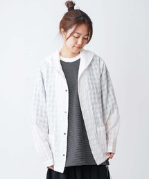 gym master（ジムマスター）の「シアサッカーチェックフードジャケット（その他アウター）」