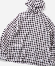 gym master（ジムマスター）の「シアサッカーチェックフードジャケット（その他アウター）」