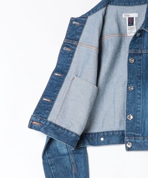 DOUBLE STANDARD CLOTHING(ダブルスタンダードクロージング)の「12.5oz ユーズドチェック デニムジャケット(デニムジャケット・レディース・インディゴブルー・38/36)」の14枚目の写真