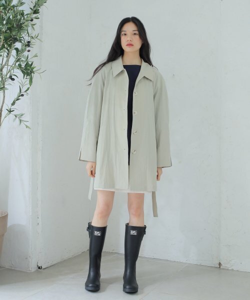 PAUL&ALICE(ポール&アリス)の「SUMMER RAGLAN COAT / KHAKI(トレンチコート・レディース・カーキ・FREE)」の3枚目の写真