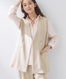 INDIVI | 【洗える／多機能／SETUP可】着る日傘ジレジャケット(ベスト)