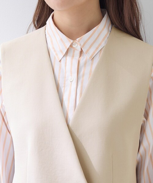 INDIVI（インディヴィ）の「【洗える／多機能／SETUP可】着る日傘ジレジャケット（ベスト・レディース・ベージュ/ブラック/ネイビー/サックスブルー・40/38/36/15 /13/05/19/03）」の21枚目の写真