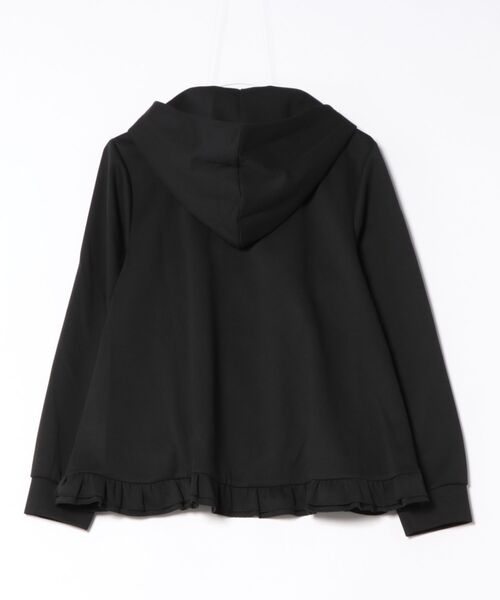Mignonjour（ミニョンジュール）の「FReePLACe/上品 フリル パーカー X12745（パーカー・レディース・ブラック/グレー・LARGE/MEDIUM）」の3枚目の写真