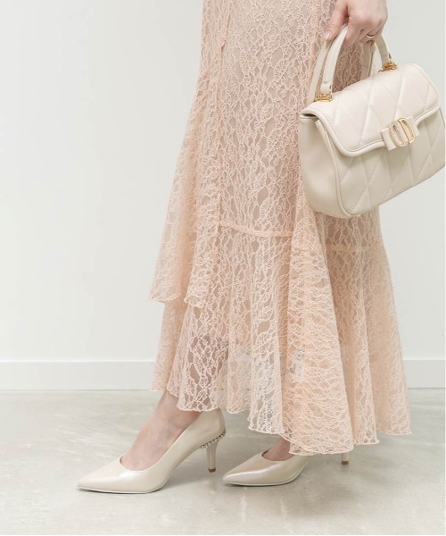 RANDA(ランダ)の「ビジューヒールポインテッドトゥパンプス(パンプス・レディース・シルバー/ブラック/シルバー系その他・23/22.5/23.5/24/24.5/25/25.5/22)」の21枚目の写真