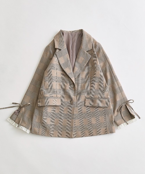 セール】レース衿ゆるたぽテーラードジャケット（テーラードジャケット