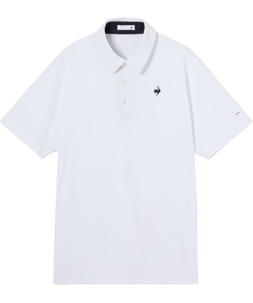 le coq sportif(ルコックスポルティフ)の「ヘランカサンスクリーンカノポロシャツ(遮熱)(ポロシャツ・メンズ・ホワイト/ネイビー/ベージュ・S/XL/L/M/XXL)」の1枚目の写真