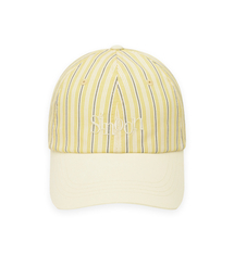 SINOON（シヌーン）の「Stripe Cap (Yellow)（キャップ）」