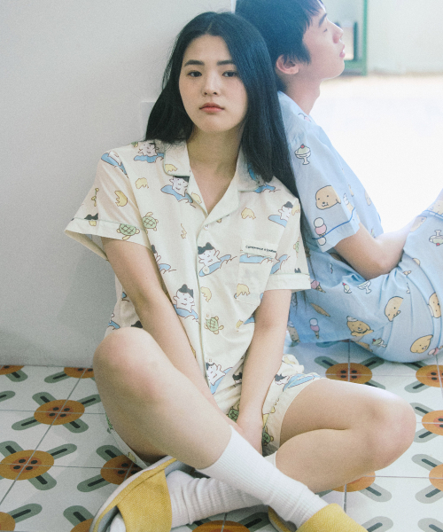 CN]NINOZ x SOOBOOKZ タンゴ PAJAMA SET [IVORY]（ルームウェア