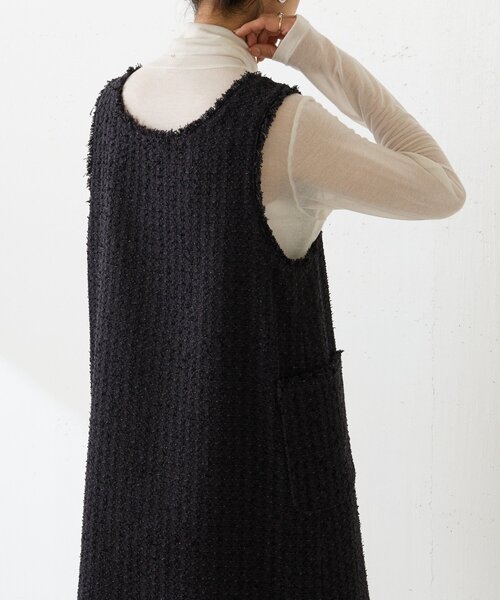 LIVETART（リヴェタート）の「《LIVETART》ツイードミニジャンスカ（ワンピース・レディース・ブラック・FREE）」の9枚目の写真