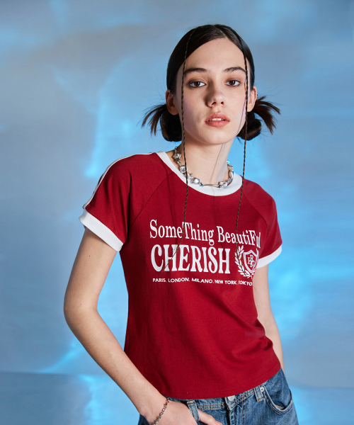 LARTIGENT(ラーティゼン)の「L10 CHERISH TRACK T-SHIRT(RED)(Tシャツ/カットソー・レディース・その他・FREE)」の2枚目の写真