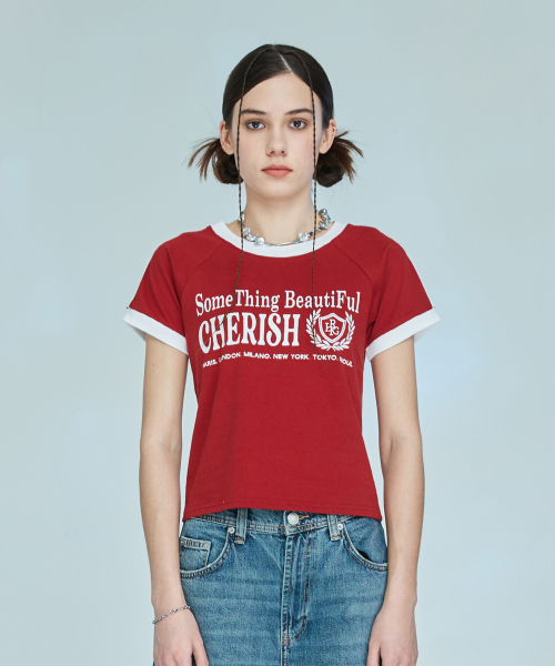LARTIGENT(ラーティゼン)の「L10 CHERISH TRACK T-SHIRT(RED)(Tシャツ/カットソー・レディース・その他・FREE)」の5枚目の写真