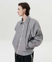DNSR（ディーエヌエスアール）の「ラインスパンコールバスティジャケット (グレー)（MA-1）」