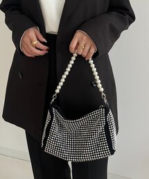prose verse | 【2way】パールハンドルラインストーンショルダーバッグ(ショルダーバッグ)