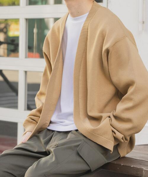 ITEMS URBANRESEARCH（アイテムズ アーバンリサーチ）の「『洗濯可/抗菌/防臭/UVカット』高機能リブニットカーディガン+インナー セット（ニット/セーター・メンズ・ブラック/ベージュ/ブルー/グレー・LARGE/MEDIUM）」の3枚目の写真
