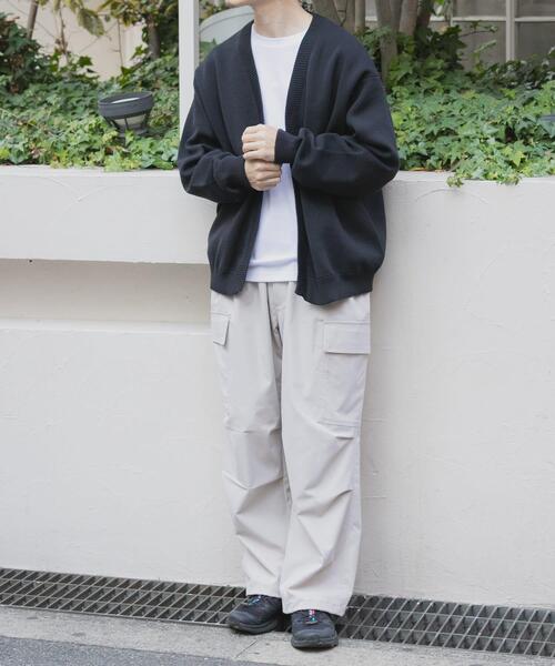 ITEMS URBANRESEARCH（アイテムズ アーバンリサーチ）の「『洗濯可/抗菌/防臭/UVカット』高機能リブニットカーディガン+インナー セット（ニット/セーター・メンズ・ブラック/ベージュ/ブルー/グレー・LARGE/MEDIUM）」の18枚目の写真