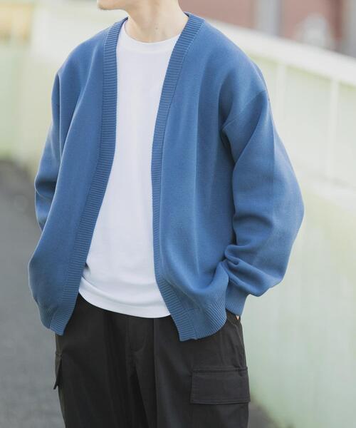ITEMS URBANRESEARCH(アイテムズ アーバンリサーチ)の「『洗濯可/抗菌/防臭/UVカット』高機能リブニットカーディガン+インナー セット(ニット/セーター・メンズ・ブラック/ベージュ/ブルー/グレー・LARGE/MEDIUM)」の13枚目の写真