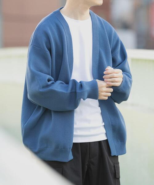 ITEMS URBANRESEARCH(アイテムズ アーバンリサーチ)の「『洗濯可/抗菌/防臭/UVカット』高機能リブニットカーディガン+インナー セット(ニット/セーター・メンズ・ブラック/ベージュ/ブルー/グレー・LARGE/MEDIUM)」の14枚目の写真