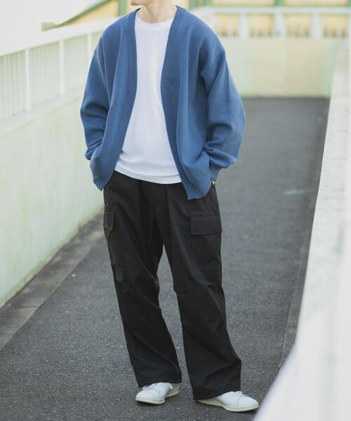 ITEMS URBANRESEARCH(アイテムズ アーバンリサーチ)の「『洗濯可/抗菌/防臭/UVカット』高機能リブニットカーディガン+インナー セット(ニット/セーター・メンズ・ブラック/ベージュ/ブルー/グレー・LARGE/MEDIUM)」の15枚目の写真