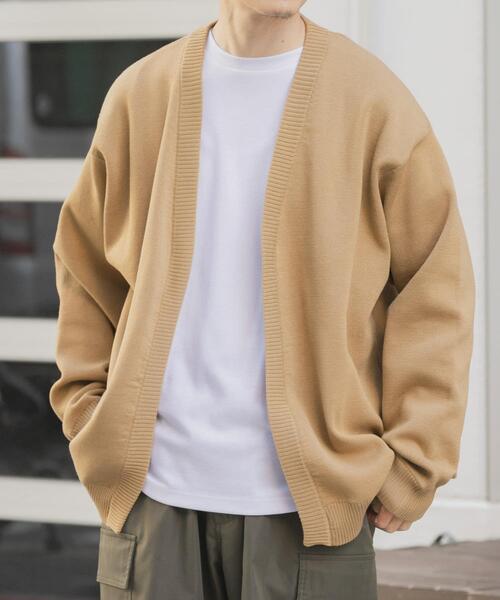 ITEMS URBANRESEARCH（アイテムズ アーバンリサーチ）の「『洗濯可/抗菌/防臭/UVカット』高機能リブニットカーディガン+インナー セット（ニット/セーター・メンズ・ブラック/ベージュ/ブルー/グレー・LARGE/MEDIUM）」の7枚目の写真