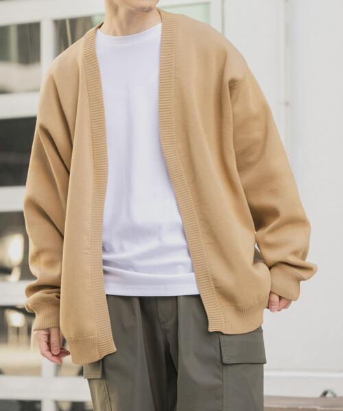 ITEMS URBANRESEARCH（アイテムズ アーバンリサーチ）の「『洗濯可/抗菌/防臭/UVカット』高機能リブニットカーディガン+インナー セット（ニット/セーター・メンズ・ブラック/ベージュ/ブルー/グレー・LARGE/MEDIUM）」の8枚目の写真