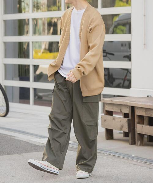ITEMS URBANRESEARCH（アイテムズ アーバンリサーチ）の「『洗濯可/抗菌/防臭/UVカット』高機能リブニットカーディガン+インナー セット（ニット/セーター・メンズ・ブラック/ベージュ/ブルー/グレー・LARGE/MEDIUM）」の9枚目の写真