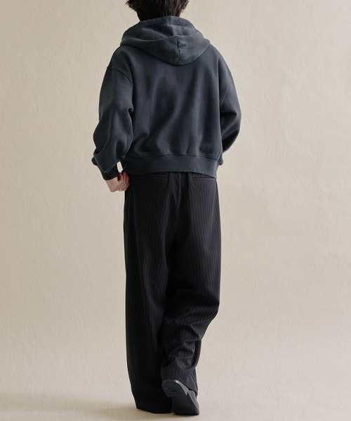 epnok（エプノック）の「ヘビーウェイトダブルジップフーディー（パーカー・メンズ・ブラック/杢グレー/ネイビー/ブラウン/レッド・SMALL/MEDIUM/LARGE）」の12枚目の写真