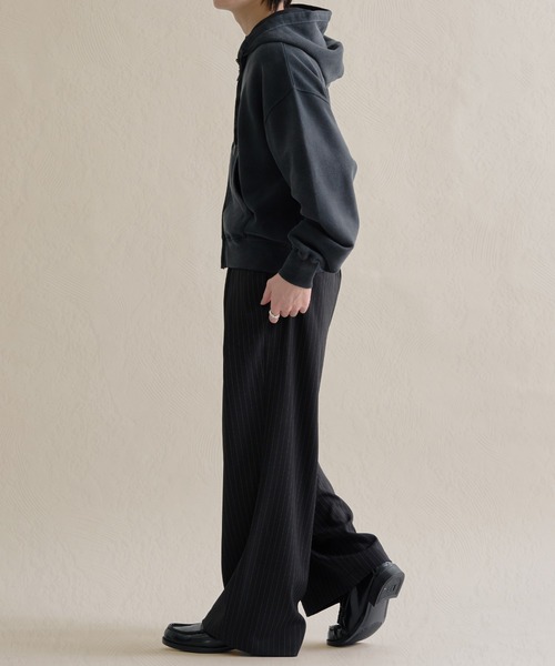 epnok（エプノック）の「ヘビーウェイトダブルジップフーディー（パーカー・メンズ・ブラック/杢グレー/ネイビー/ブラウン/レッド・SMALL/MEDIUM/LARGE）」の14枚目の写真