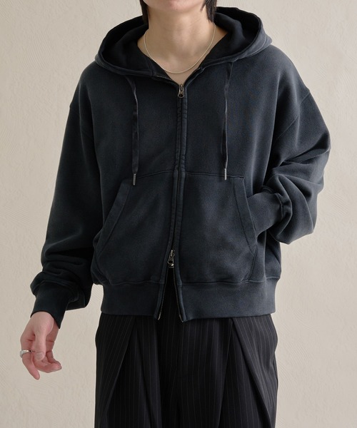 epnok（エプノック）の「ヘビーウェイトダブルジップフーディー（パーカー・メンズ・ブラック/杢グレー/ネイビー/ブラウン/レッド・SMALL/MEDIUM/LARGE）」の6枚目の写真