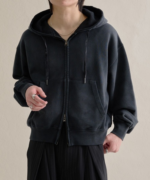 epnok（エプノック）の「ヘビーウェイトダブルジップフーディー（パーカー・メンズ・ブラック/杢グレー/ネイビー/ブラウン/レッド・SMALL/MEDIUM/LARGE）」の7枚目の写真