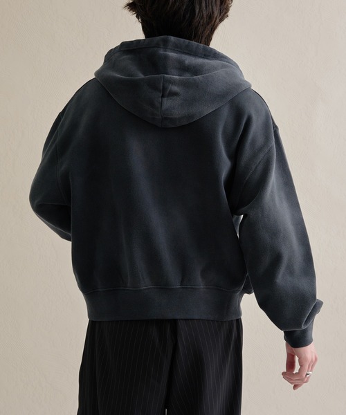 epnok（エプノック）の「ヘビーウェイトダブルジップフーディー（パーカー・メンズ・ブラック/杢グレー/ネイビー/ブラウン/レッド・SMALL/MEDIUM/LARGE）」の8枚目の写真