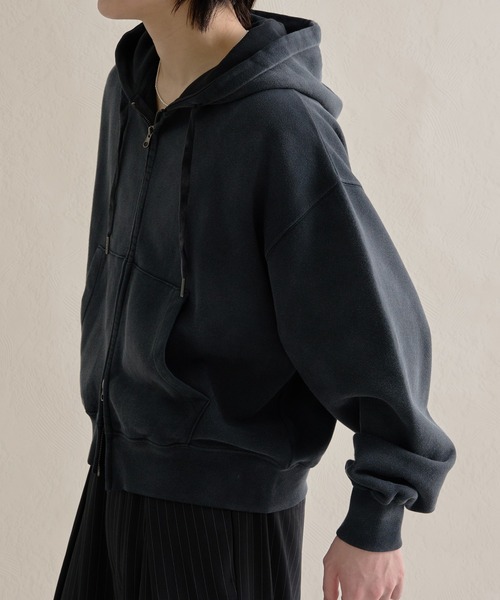 epnok（エプノック）の「ヘビーウェイトダブルジップフーディー（パーカー・メンズ・ブラック/杢グレー/ネイビー/ブラウン/レッド・SMALL/MEDIUM/LARGE）」の9枚目の写真