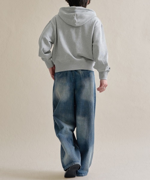 epnok（エプノック）の「ヘビーウェイトダブルジップフーディー（パーカー・メンズ・ブラック/杢グレー/ネイビー/ブラウン/レッド・SMALL/MEDIUM/LARGE）」の19枚目の写真