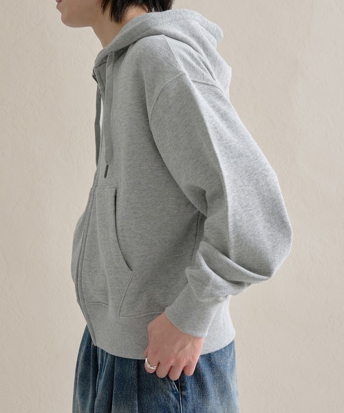 epnok（エプノック）の「ヘビーウェイトダブルジップフーディー（パーカー・メンズ・ブラック/杢グレー/ネイビー/ブラウン/レッド・SMALL/MEDIUM/LARGE）」の16枚目の写真