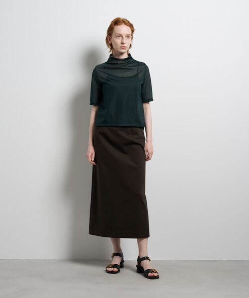 LANVIN en Bleu（ランバンオンブルー）の「シアーハーフスリーブカットソー（Tシャツ/カットソー・レディース・オフホワイト/ブルー・38）」の5枚目の写真